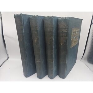 COOPER'S WORKS 1893 Complete 4 Volumes J. Fenimore Cooper Antique